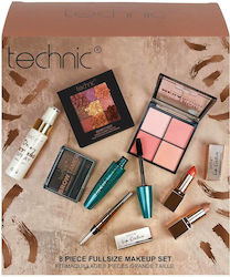 Technic Gift Box Makeup Set for Face, Eyes, Lips & Eyebrows 8pcs