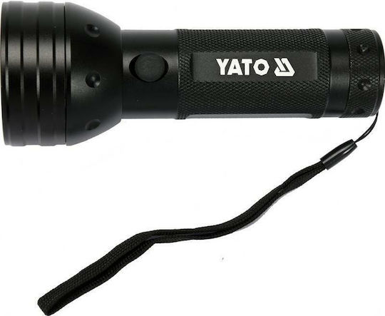 Yato Taschenlampe LED UV IP20 mit maximaler Helligkeit 51lm + Taschenlampe Schwarz