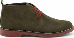Duca Di Morrone Juri Cam Men's Suede Boots Green