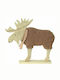 Lianos Christmas Wooden Figure Reindeer Copper 31x31x5cm