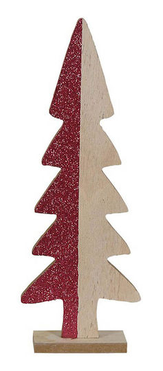 Weihnachtsdekoration Baum Dreieckig 28cm Rot