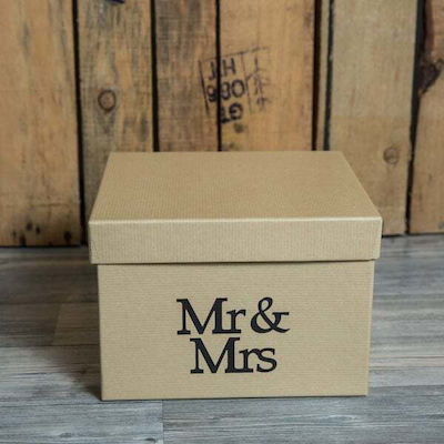 KOMPOSITIONSSCHACHTEL 20X20X14CM MR. & MRS. (KRAFT)