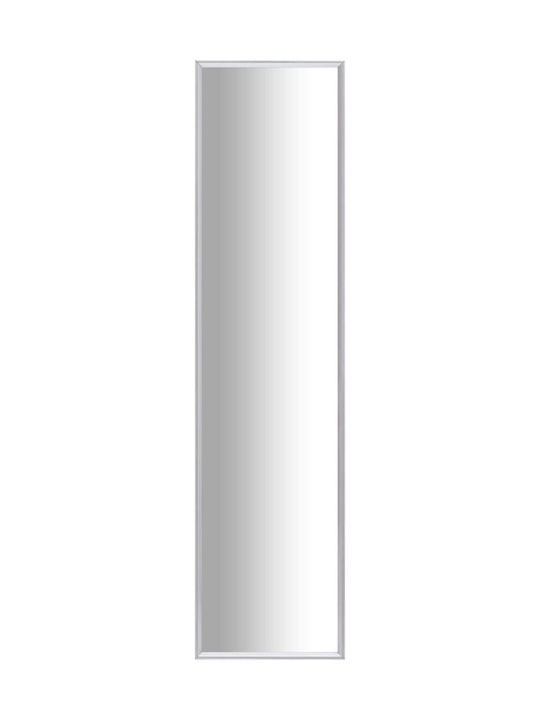 vidaXL Καθρέπτης Τοίχου Ολόσωμος με Ασημί Πλαστικό Πλαίσιο 140x40cm
