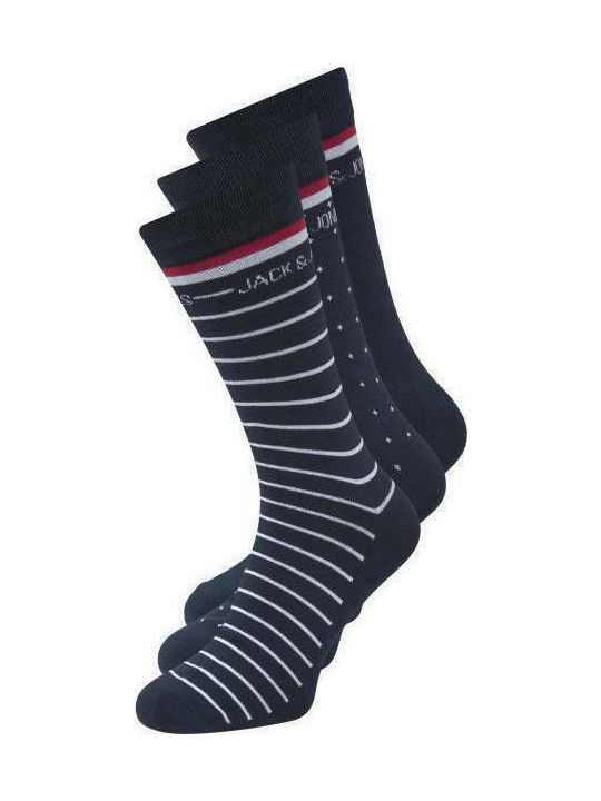 Jack & Jones Ανδρικές Κάλτσες με Σχέδια 3Pack Jack & Jones Ανδρικές Κάλτσες με Σχέδια 3Pack