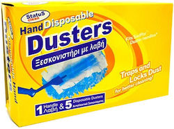 Forkal Hand Dusters Feather Duster with Handle & Replacements 5pcs