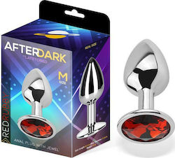 LateToBed AfterDark Red Ruby Dop Anal Mediu Argintie 8.2cm LateToBed AfterDark Red Ruby Dop Anal Mediu Argintie 8.2cm