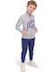 Kids Sweatpants Set Gray 2pcs