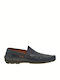 Commanchero Original Leder Herren Mokassins in Blau Farbe