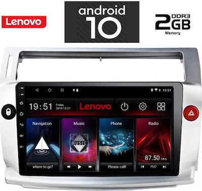 Lenovo Sistem Audio Auto pentru Citroen C4 2004-2011 (Bluetooth/USB/AUX/WiFi/GPS/Partitură) cu Ecran Tactil 9" LENOVO X6732_GPS