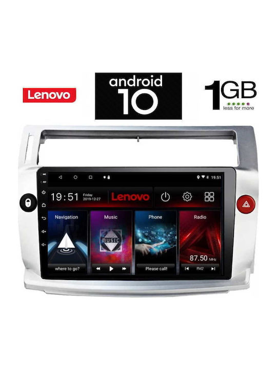 Lenovo Sistem Audio Auto pentru Citroen C4 2004-2011 (Bluetooth/USB/AUX/WiFi/GPS/Partitură) cu Ecran Tactil 9" LENOVO X5732_GPS