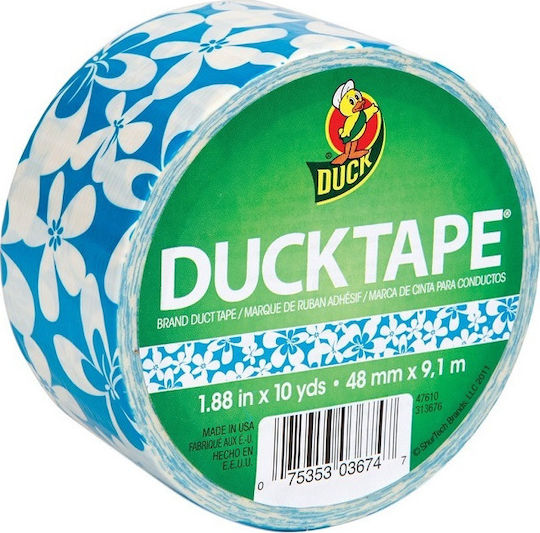 Duck Bandă Washi Autoadezivă pentru Decor Surf Flower 1buc 48mm x 9.1m