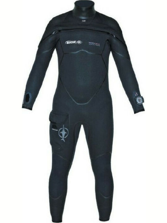 Beuchat Salopetă Semi-Umedă X-Trem Costume De Neopren Dublu Căptușită Cu Fermoar Neagră 6.5mm