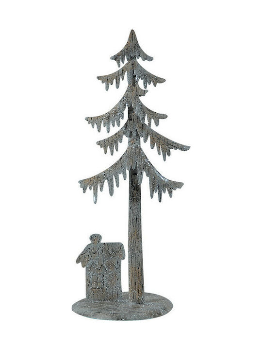 Decorațiune de Crăciun Metalic Braduleț 41cm. Gri