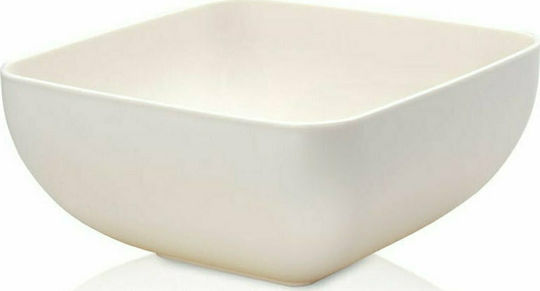 Viosarp Plastic Salad Bowl White 20x20x10cm