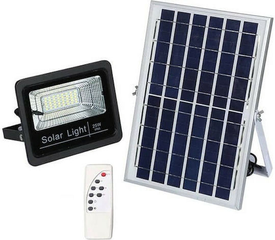 Fineblue Στεγανός Ηλιακός Προβολέας LED 25W Ψυχρό Λευκό 6500K με Τηλεχειριστήριο IP67