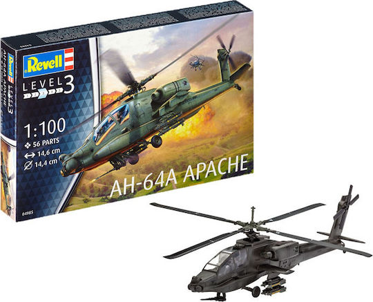 Revell Φιγούρα Μοντελισμού Ελικόπτερο Planes Series AH-64A Apache 56 Κομματιών σε Κλίμακα 1:100