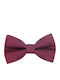 Kids Fabric Bow Tie Burgundy