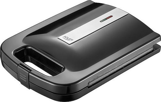 Adler AD-3055 Τοστιέρα για 4 Τοστ 2000W Μαύρη