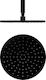 La Torre Plastic Round Showerhead Black Ø20cm E...