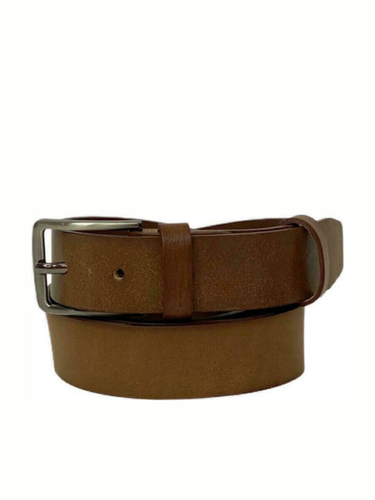 Men's Belt Leather Tabac Brown