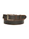 Women Weakness 712 Men's Leather Wide Belt Brown