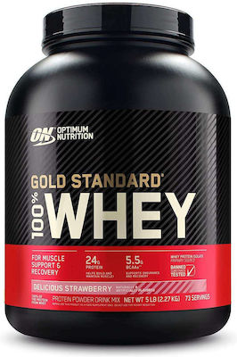 Optimum Nutrition Gold Standard 100% Whey Proteină din Zer cu Aromă de Banana Cream 2.27kg