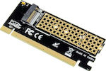 Powertech Κарта PCIe в 1 порт M.2