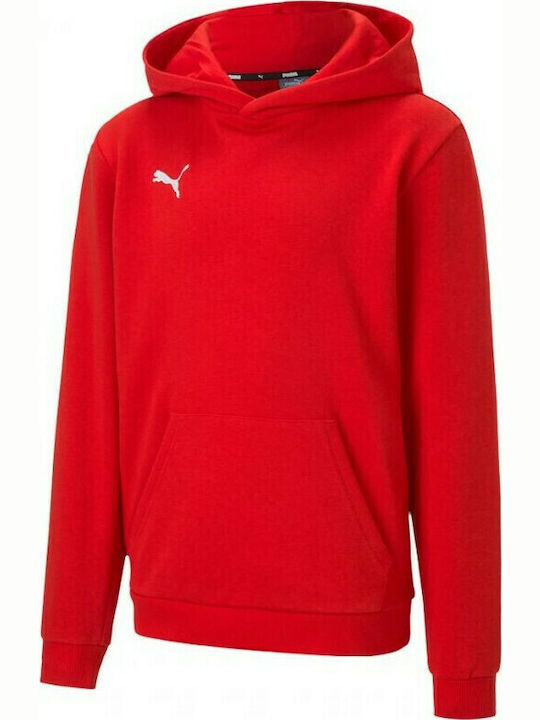 PUMA Kids Sweatshirt with Hood and Pockets Red