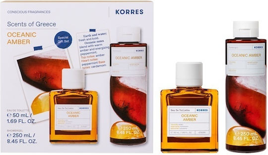 Korres Fragrance Oceanic Amber Scented Set Set pentru bărbați cu Eau de Toilette