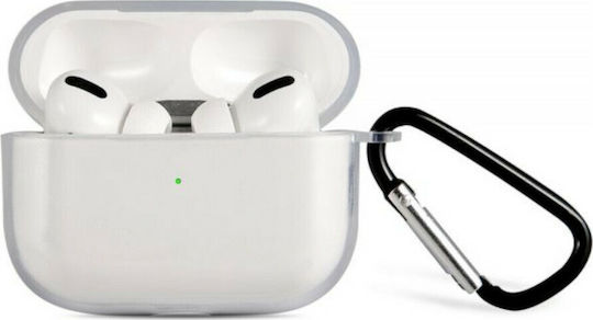 ObaStyle Silicone Case with Keychain Transparent for Apple AirPods Pro
