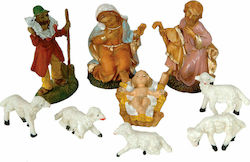 Lianos Christmas Manger Figure Multicolour 7cm 9pcs