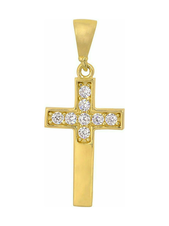 Mertzios.gr Damen Gold Kreuz 9K