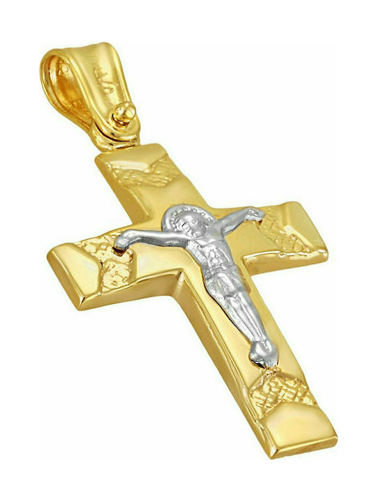 Filva Oro Gold Kreuz 14K mit dem Gekreuzigten