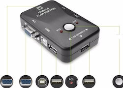 KVM & Data Switch With USB 2.0 USB-B VGA