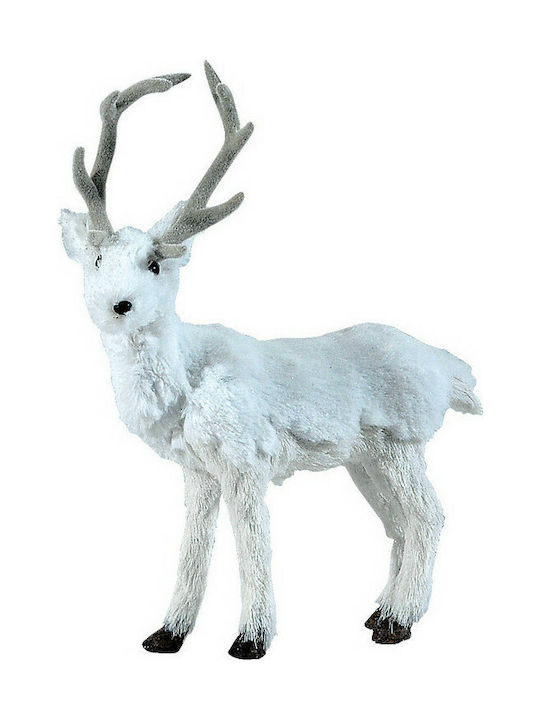 Lianos Weihnachtliche Plüsch Figur Hirsche Weiß Höhe 36cm
