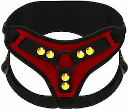 Taboom Strap-On Harness Deluxe Harness with Dildo in Black Color Taboom Strap-On Harness Deluxe Harness with Dildo in Black Color