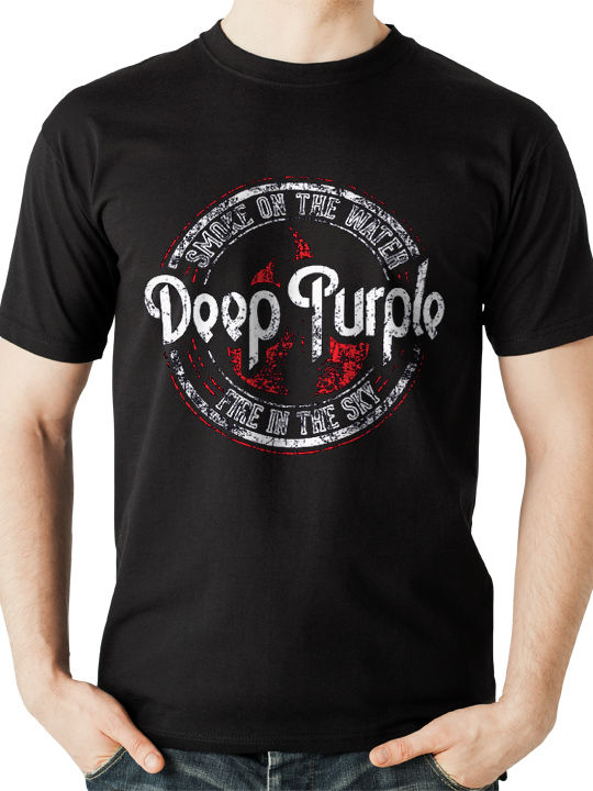 Deep Purple T-shirt σε Μαύρο χρώμα