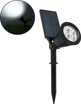 GloboStar Solar Spike Light 8W 800lm Cold White 6000K with Motion Sensor and Photocell IP67