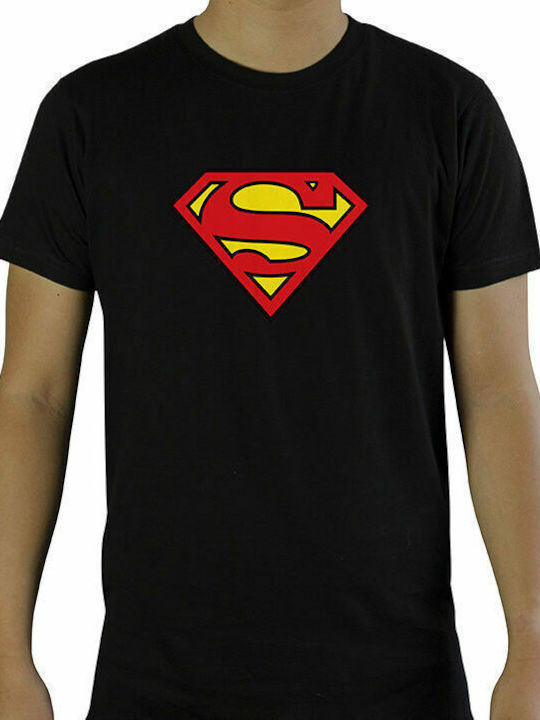 Abysse T-shirt Superman Schwarz Baumwolle