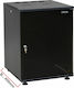 Central Basic 1 Επιτοίχια Καμπίνα Rack 12U με Γυάλινη Πόρτα 54x45x58cm Μαύρο 7000 3 450 12/C