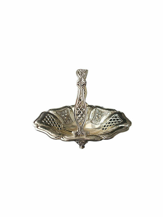 Karvounis Ever Country Decorative Bowl Silver 18x18x23cm