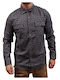 Long Sleeve Checked Shirt White / Black