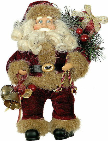 Plüsch Dekorativer Weihnachtsmann Rot 17cm