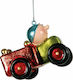 Ornament suspendat Mașină Ceramic Roșu 7buc