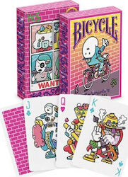 Bicycle Brosmind Four Gangs Ediție de colecție Pachet de cărți Din hârtie pentru Poker Roz