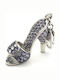 Glamour Purple Stone Charm with Stones for Shoes