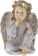 Iliadis Illuminated Christmas Plastic Figure Cherub Gray Height 20cm