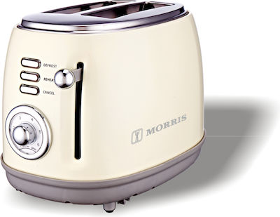 Morris Тостер 2 слота 850W Бежов