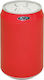 Ecosales Trendy Bear Waste Bin made of Inox Steel with Sensor Red 12lt