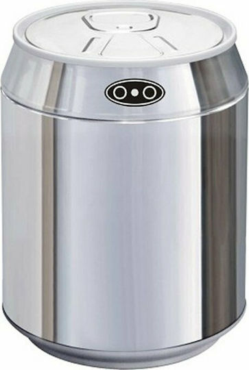 Ecosales Trendy Mini Κάδος Απορριμμάτων από Ανοξείδωτο Ατσάλι 1.5lt
